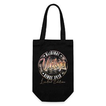 2012 Année de naissance Anniversaire Vintage - Sac à bouteille - noir - Devant