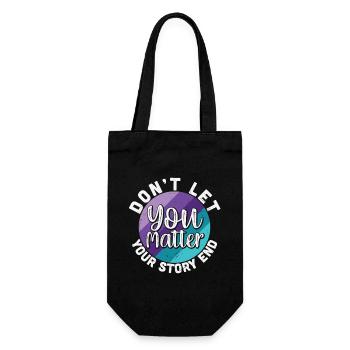 Vous comptez, ne laissez pas votre histoire se terminer - Sac à bouteille - noir - Devant