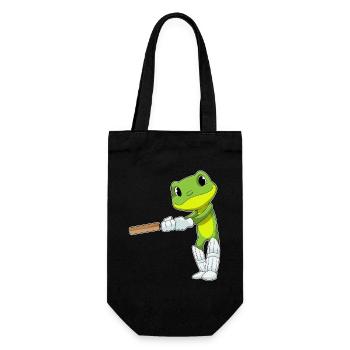 Frosch Cricket Cricketschläger - Geschenkbeutel für Flaschen - Schwarz - Vorne