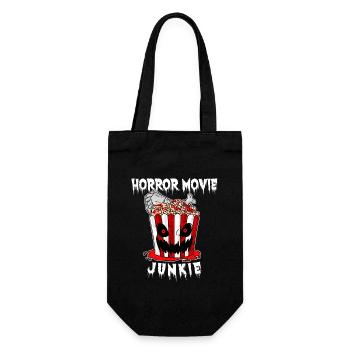 Horror Film Popcorn Horror Film Cinema Movie Night - Gift Bag for Bottles - black - Front