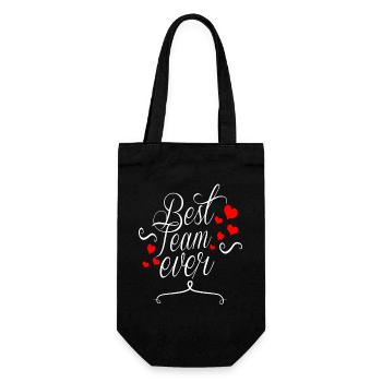 Best Team Ever - Geschenkbeutel für Flaschen - Schwarz - Vorne
