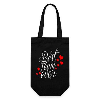 BEST TEAM EVER - Geschenkbeutel für Flaschen - Schwarz - Vorne