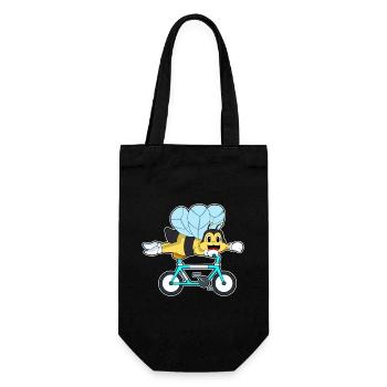 Bee Bicycle - Gift Bag for Bottles - black - Front