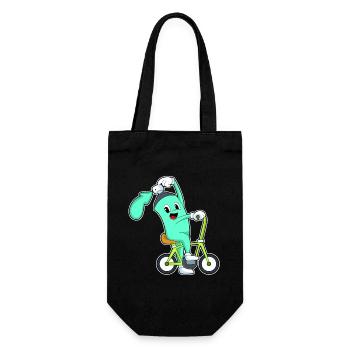 Spray Can Bicycle - Gift Bag for Bottles - black - Front