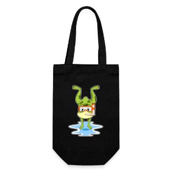 Frog Diver Snorkel Diving - Gift Bag for Bottles - black - Front