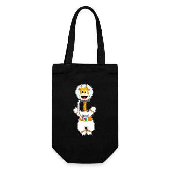 Giraffe Astronaut Space - Gift Bag for Bottles - black - Front