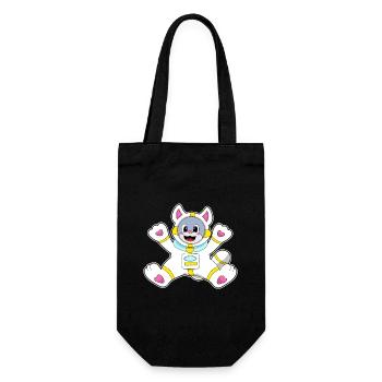 Cat Astronaut Space - Gift Bag for Bottles - black - Front