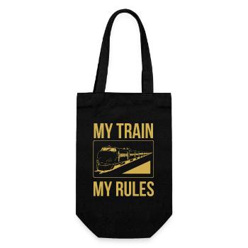 Le conducteur de train dit mon train mes règles - Sac à bouteille - noir - Devant