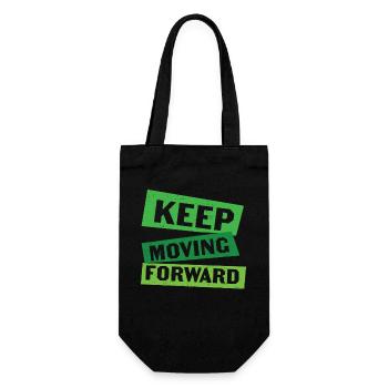 Keep Moving Forward Mental Health - Gift Bag for Bottles - black - Front