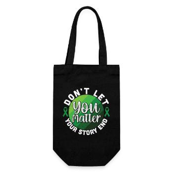 Don't Let Your Story End You Matter - Gift Bag for Bottles - black - Front