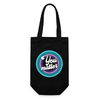 Vous êtes important - Vous comptez - Sac à bouteille - noir - Devant