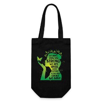 Santé mentale dont nous ne savons pas à quel point la force - Sac à bouteille - noir - Devant