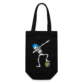 Dab dabbing Skeleton Water Polo waterpolo Halloween - Sac à bouteille - noir - Devant