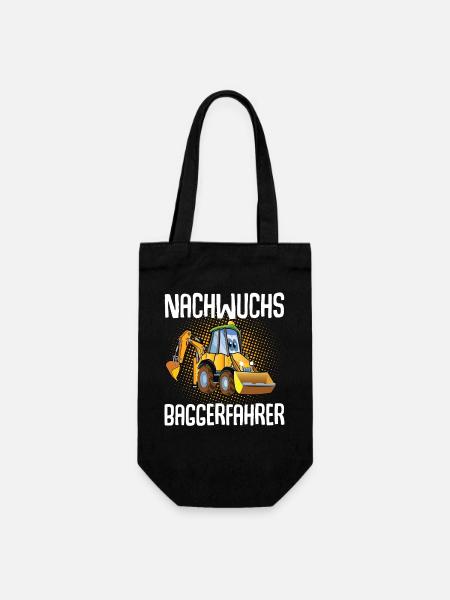 Nachwuchs Baggerfahrer - Geschenkbeutel für Flaschen - Schwarz