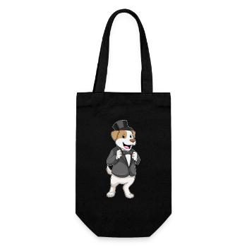 Dog Groom Jacket Wedding - Gift Bag for Bottles - black - Front