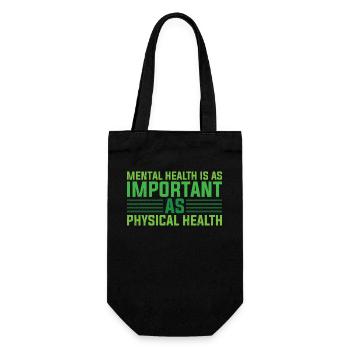 Santé mentale Stabilité mentale - Sac à bouteille - noir - Devant