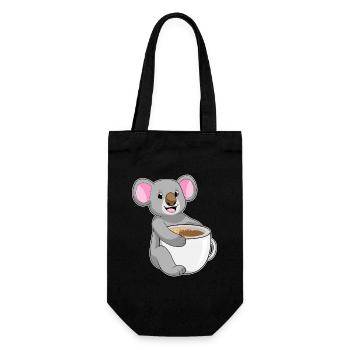 Koala Coffee Mug - Gift Bag for Bottles - black - Front