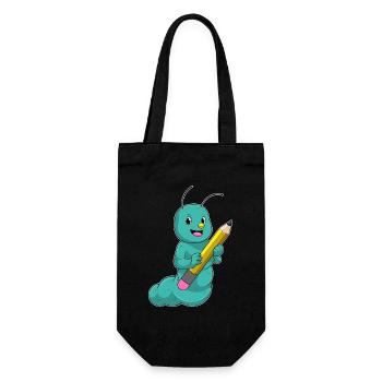 Caterpillar Student Pencil School - Gift Bag for Bottles - black - Front