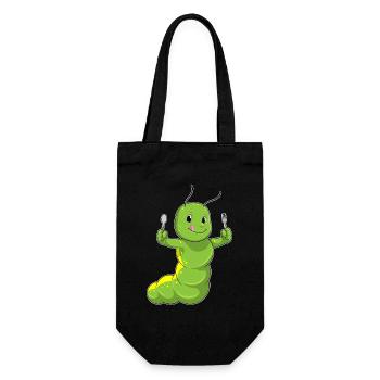 Caterpillar Cutlery Cooking Kitchen - Gift Bag for Bottles - black - Front