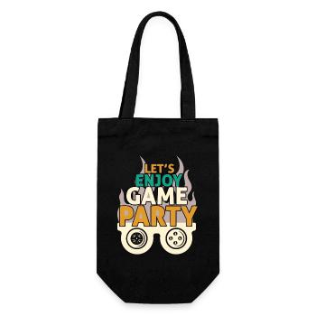 Design Party Game et Fun - Sac à bouteille - noir - Devant