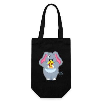 Elephant Pizza - Gift Bag for Bottles - black - Front