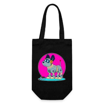 Robot Chien - Sac à bouteille - noir - Devant