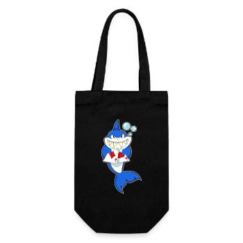 Cartes de poker Shark Poker - Sac à bouteille - noir - Devant