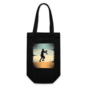 Volleyball - Geschenkbeutel für Flaschen - Schwarz - Vorne