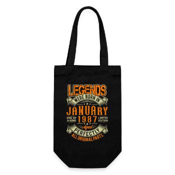 1987 Janvier Anniversaire Légende - Sac à bouteille - noir - Devant