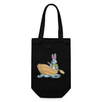 Bunny Small Boat - Gift Bag for Bottles - black - Front