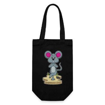 Mouse Yoga Fitness Gymnastics - Gift Bag for Bottles - black - Front
