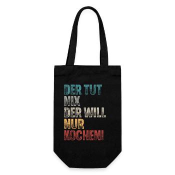 Koch - Geschenkbeutel für Flaschen - Schwarz - Vorne