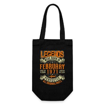 1971 Février Anniversaire Légende - Sac à bouteille - noir - Devant