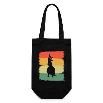 Cockatoo - Gift Bag for Bottles - black - Front