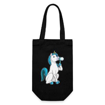 Bulles de savon licorne - Sac à bouteille - noir - Devant