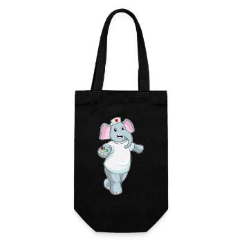 Elephant Nurse Medicine - Gift Bag for Bottles - black - Front