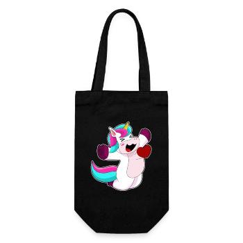 Unicorn Heart - Gift Bag for Bottles - black - Front
