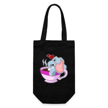 Elephant Coffee Mug - Gift Bag for Bottles - black - Front