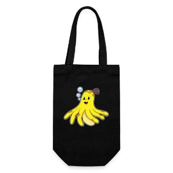 Banane pieuvre - Sac à bouteille - noir - Devant