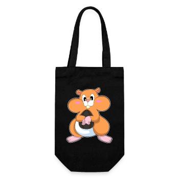 Hamster aux noix - Sac à bouteille - noir - Devant