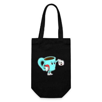 Coffee Mug - Gift Bag for Bottles - black - Front