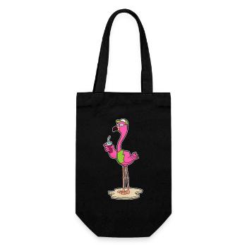 Lunettes de soleil flamant rose - Sac à bouteille - noir - Devant