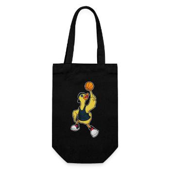 Duck Basketball Player Basketball - Gift Bag for Bottles - black - Front