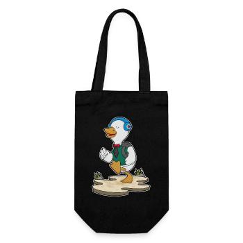 Duck Hiker Backpack Hiking - Gift Bag for Bottles - black - Front