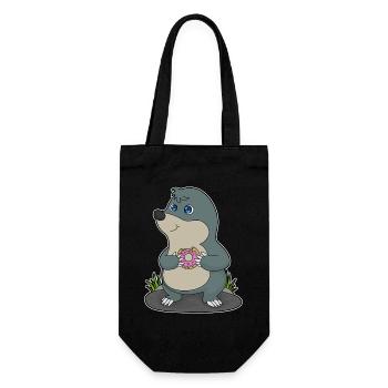 Mole Donut - Gift Bag for Bottles - black - Front