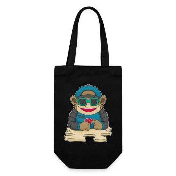 Cartes de poker Monkey Poker - Sac à bouteille - noir - Devant