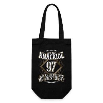 97. Geburtstag Lustig Geschenk - Geschenkbeutel für Flaschen - Schwarz - Vorne