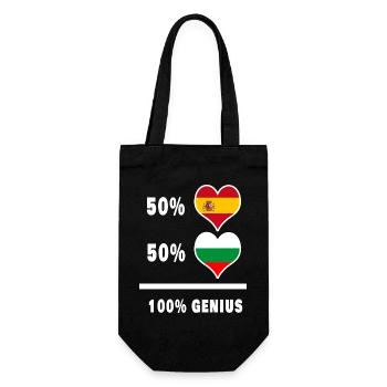 La Bulgarie et l'Espagne génie / cadeau - Sac à bouteille - noir - Devant