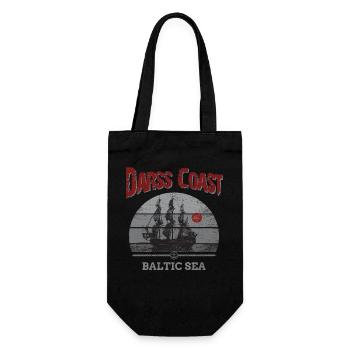 DarssCoast - Baltic Sea Sailor - Geschenkbeutel für Flaschen - Schwarz - Vorne