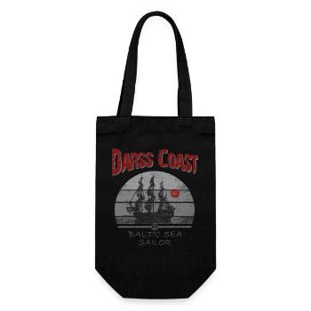 DarssCoast - Baltic Sea Sailor - Geschenkbeutel für Flaschen - Schwarz - Vorne